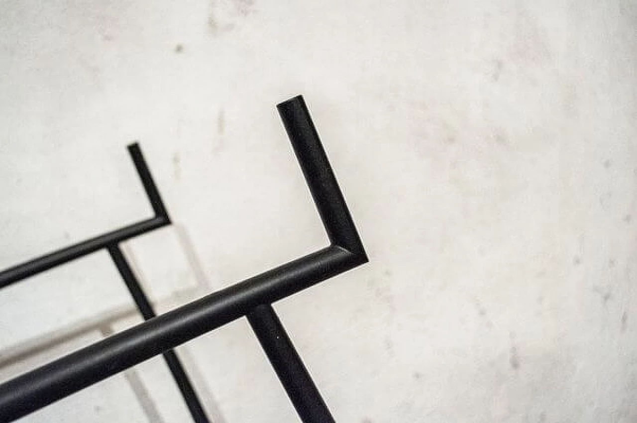 Carrello bar in ferro e vetro, anni '80 4