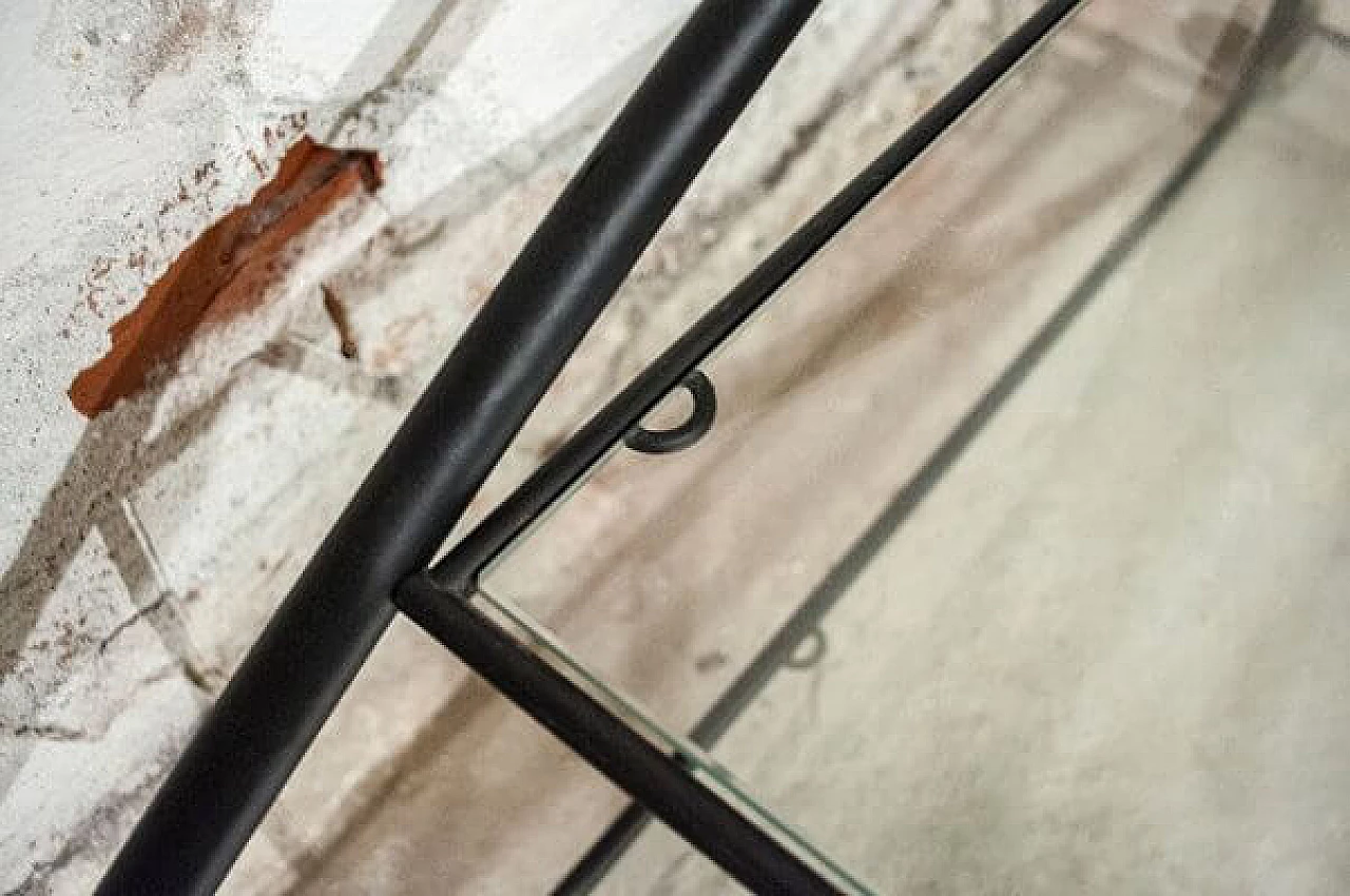 Carrello bar in ferro e vetro, anni '80 5