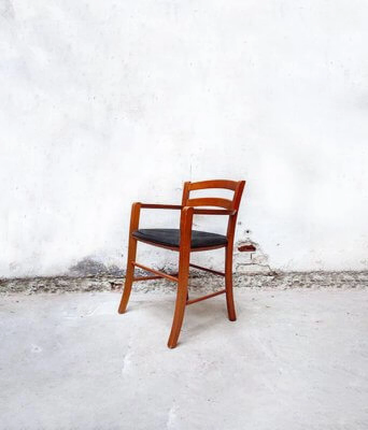 Pair of beech wood & leather Marocca Chairs by Vico Magistretti for ICF De Padova, 1987 1