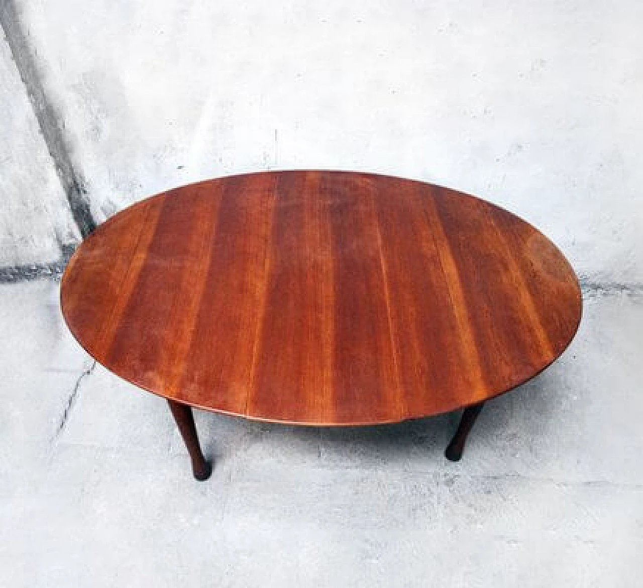 Babe oval table in cherry wood by Vico Magistretti for ICF De Padova, 1988 3