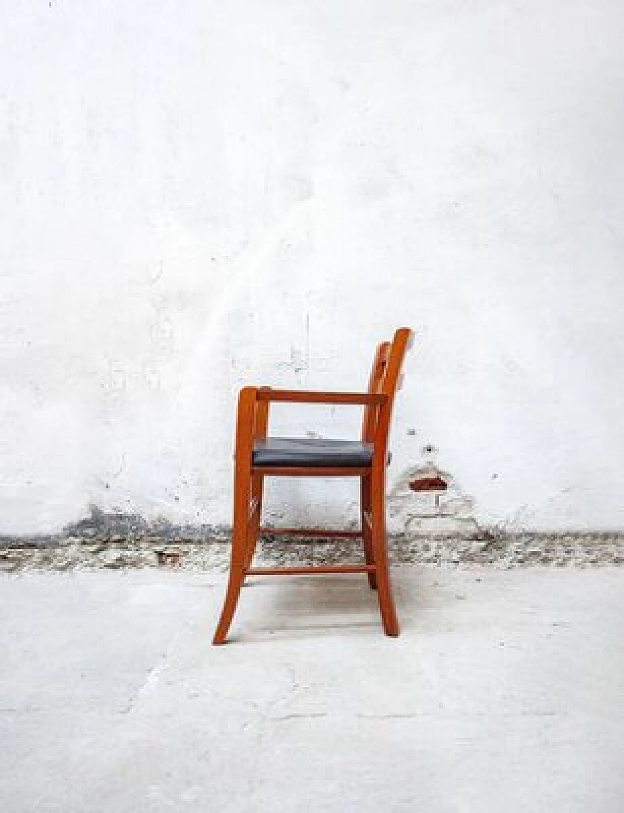 Pair of beech wood & leather Marocca Chairs by Vico Magistretti for ICF De Padova, 1987 4