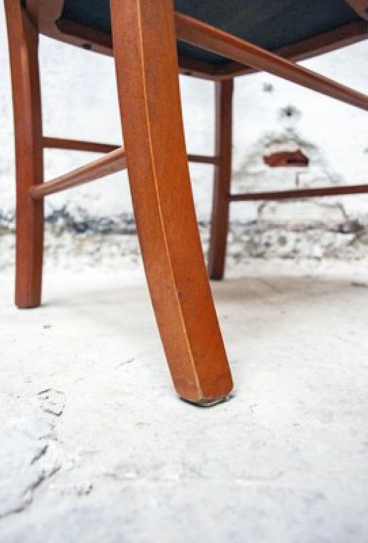 Pair of beech wood & leather Marocca Chairs by Vico Magistretti for ICF De Padova, 1987 9