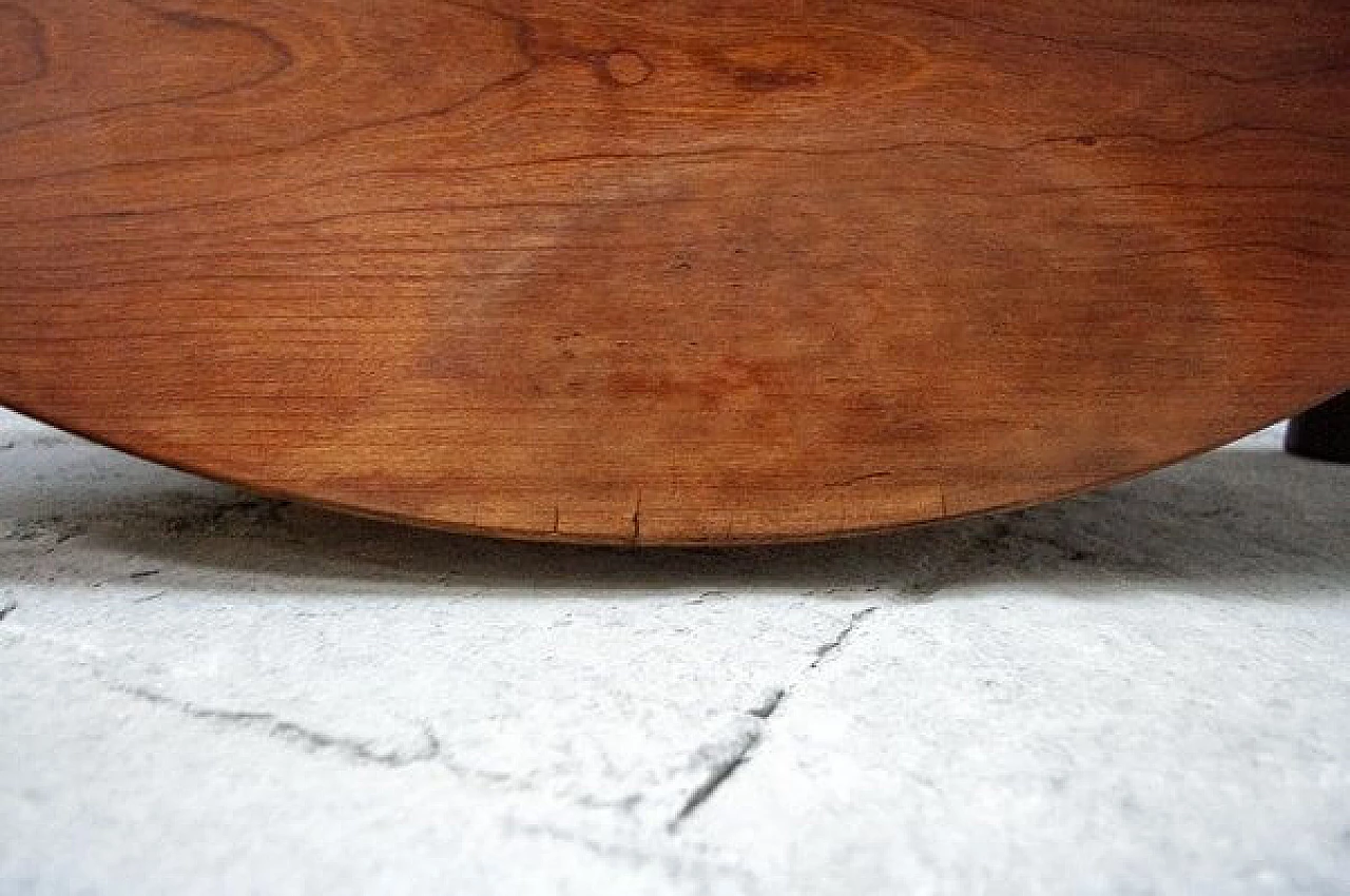 Babe oval table in cherry wood by Vico Magistretti for ICF De Padova, 1988 11
