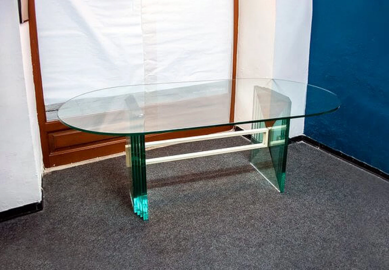 Ventaglio crystal table by Galotti & Radice, 1970s 2