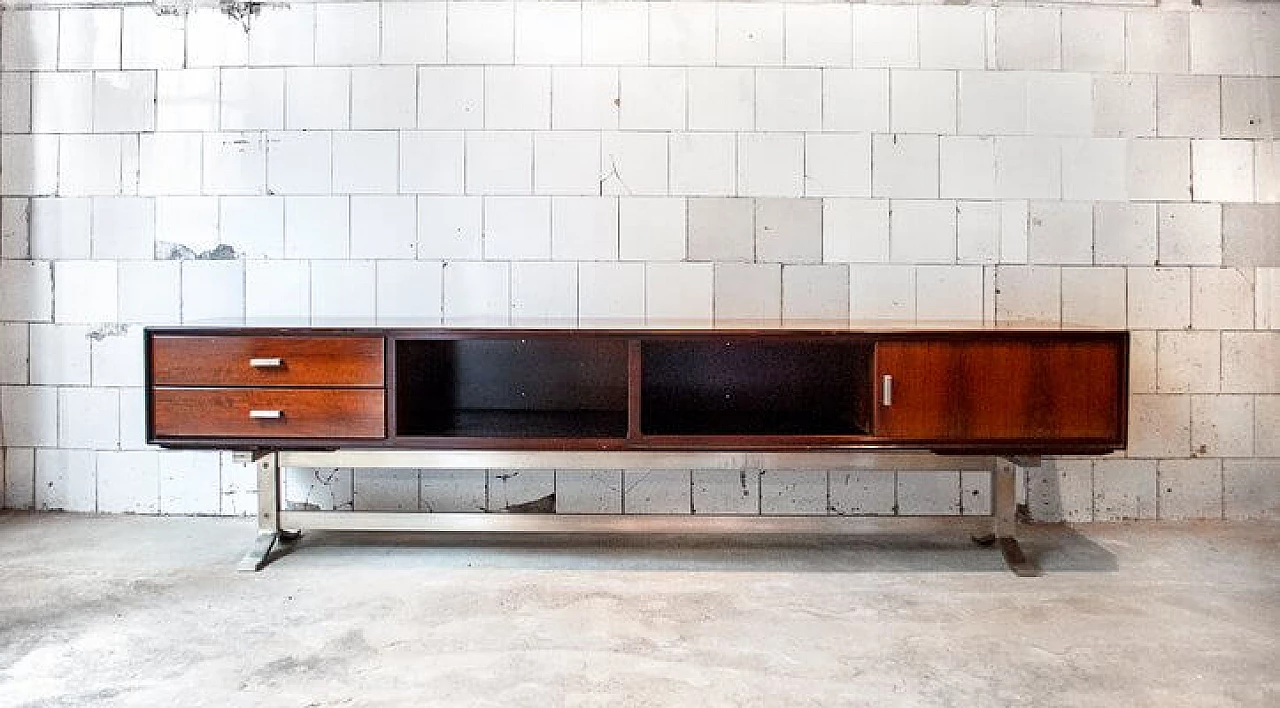 Sideboard in teak and steel by Gianni Moscatelli for Formanova, 1970s 1