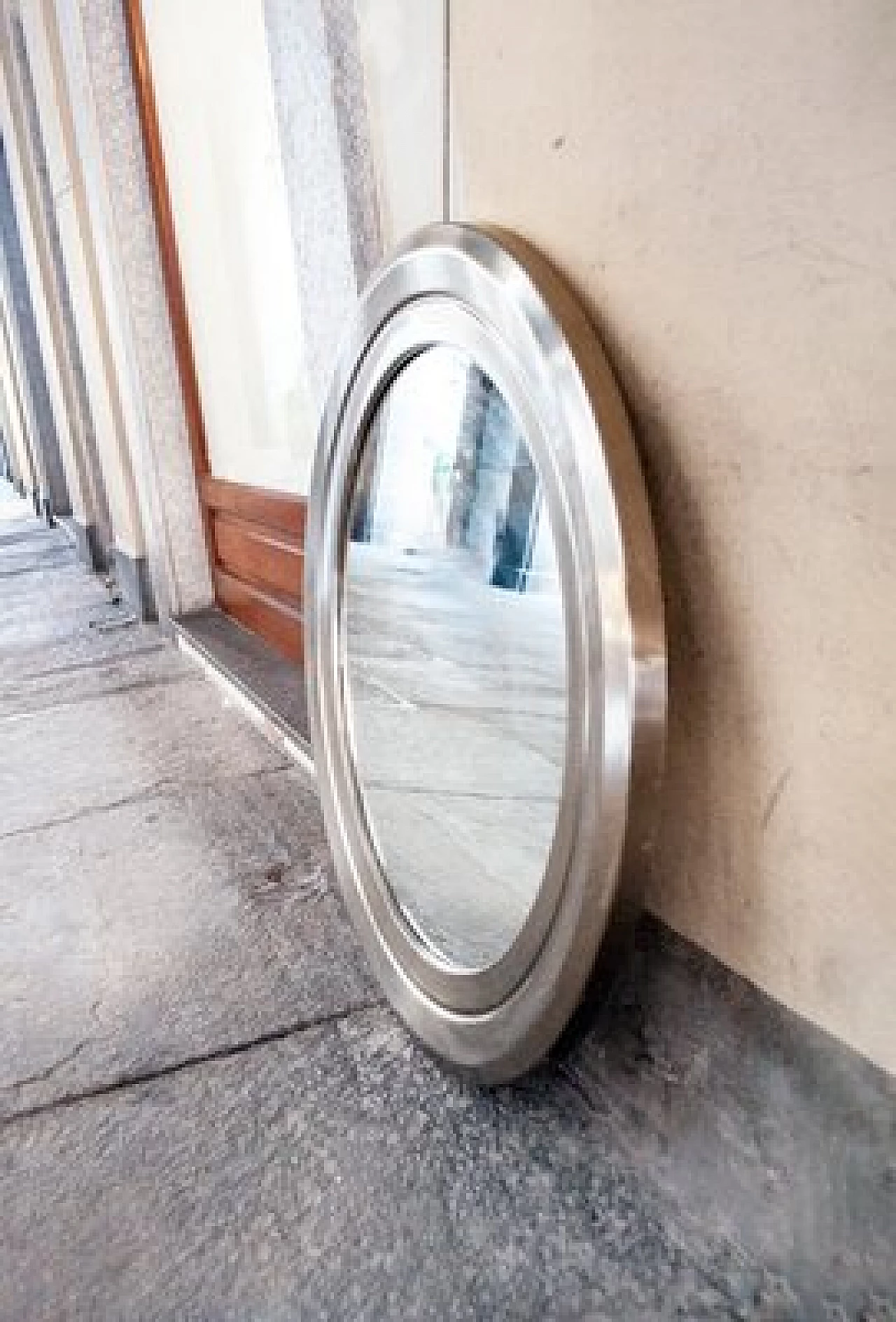 Mirror with steel frame, 1960s 2