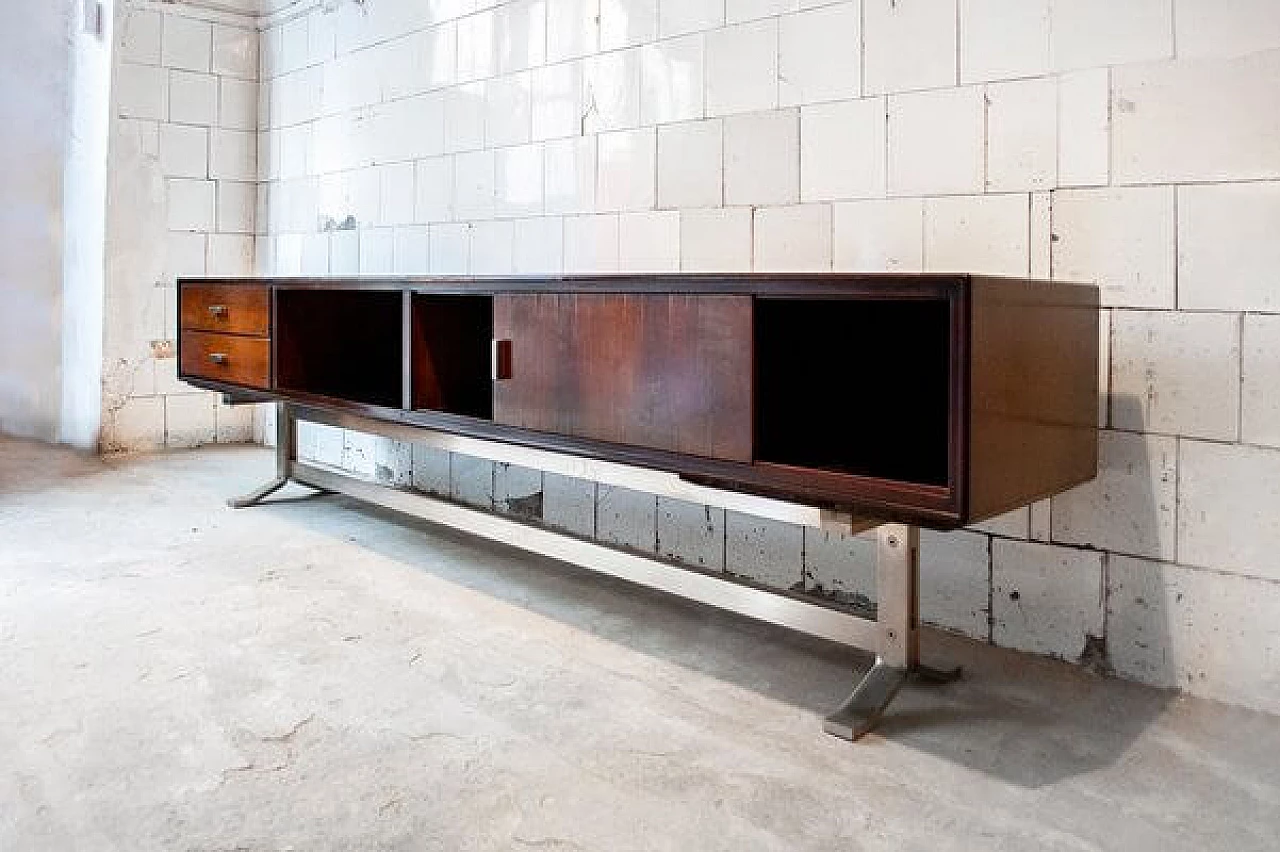 Sideboard in teak and steel by Gianni Moscatelli for Formanova, 1970s 2