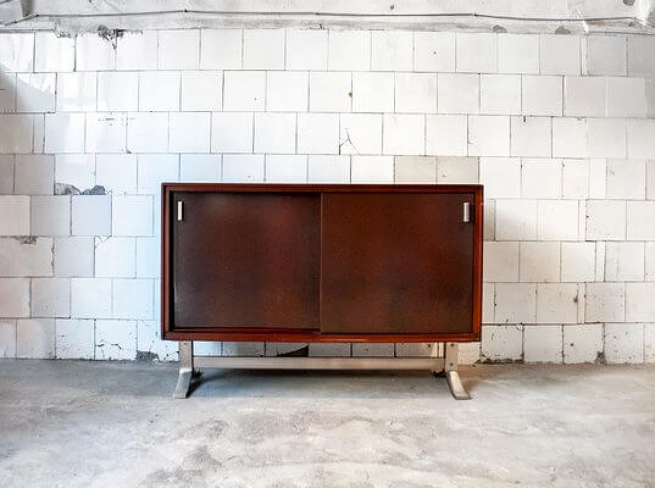 Sideboard in teak and steel by Gianni Moscatelli for Formanova, 1970s 1