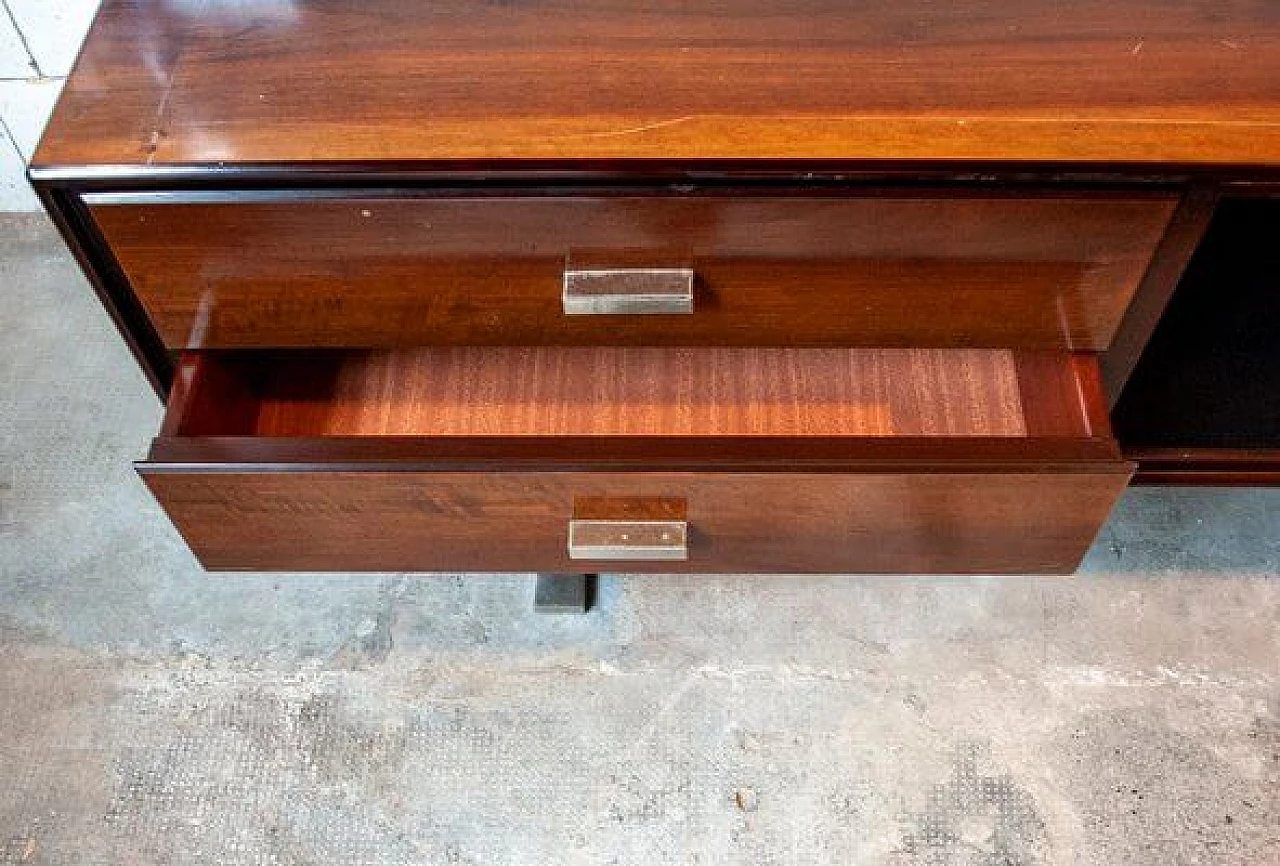 Credenza in teak ed acciaio di Gianni Moscatelli per Formanova, anni '70 4