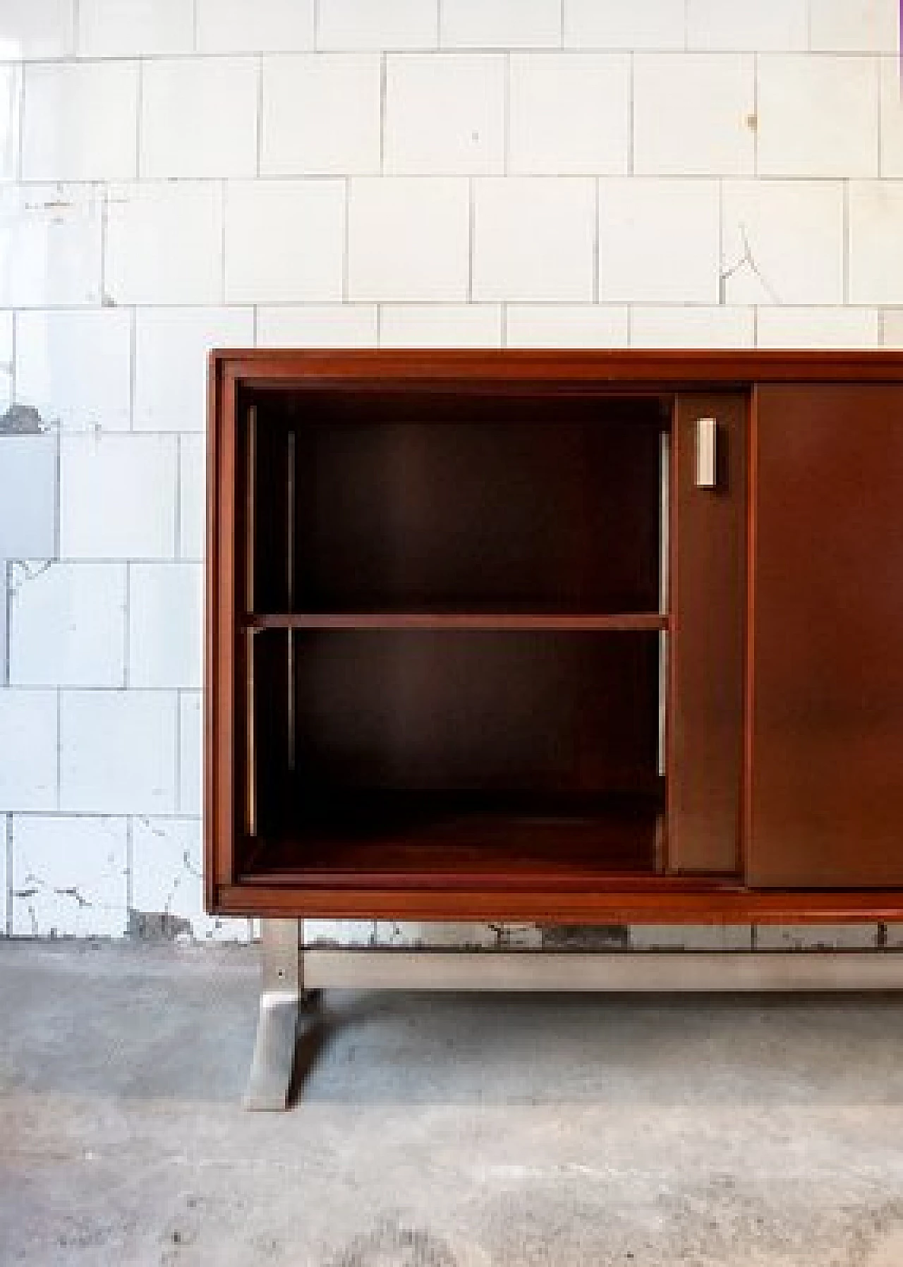 Sideboard in teak and steel by Gianni Moscatelli for Formanova, 1970s 4
