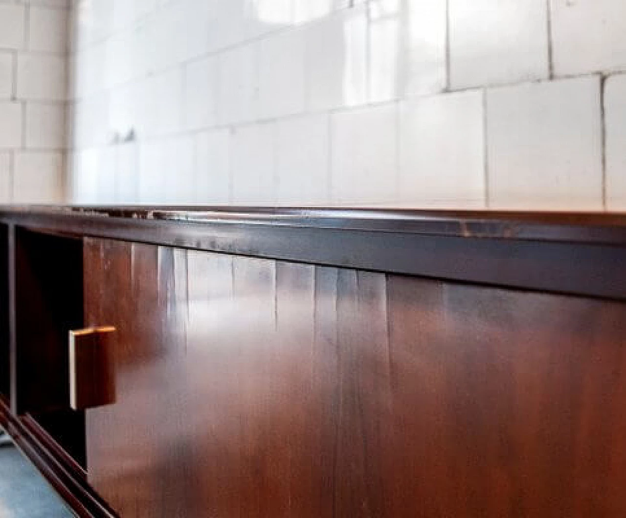 Credenza in teak ed acciaio di Gianni Moscatelli per Formanova, anni '70 6