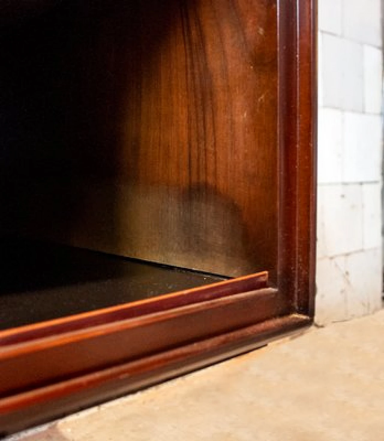 Credenza in teak ed acciaio di Gianni Moscatelli per Formanova, anni '70 7