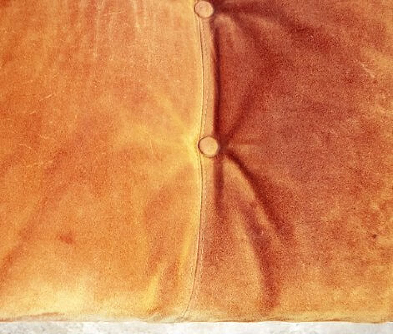3 Suede orange sofas by Antonello Mosca for Cinova, 1960s 10