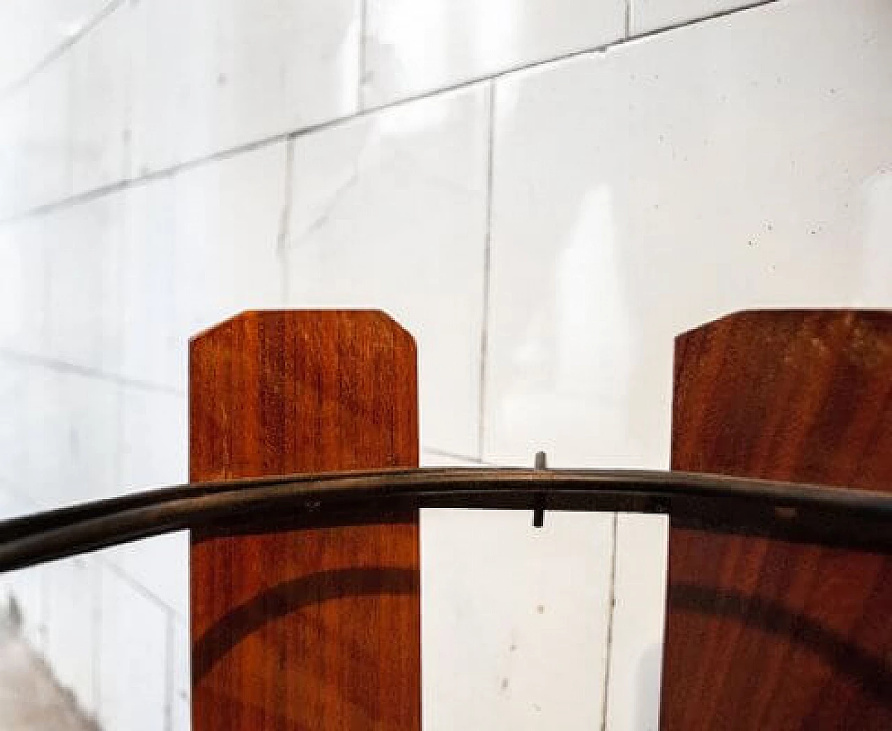 Umbrella stand in iron and wood, 1950s 6