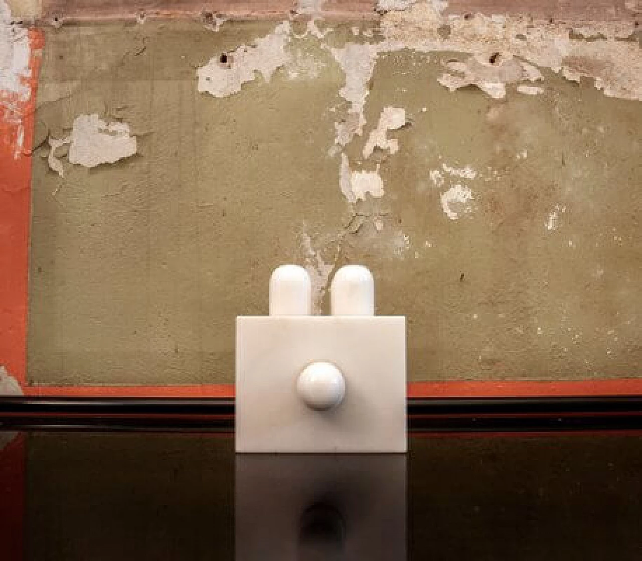 Jean Jacques Schnegg for Area Visual Art Research, Carrara Marble Modulo sculpture, 1970s 2