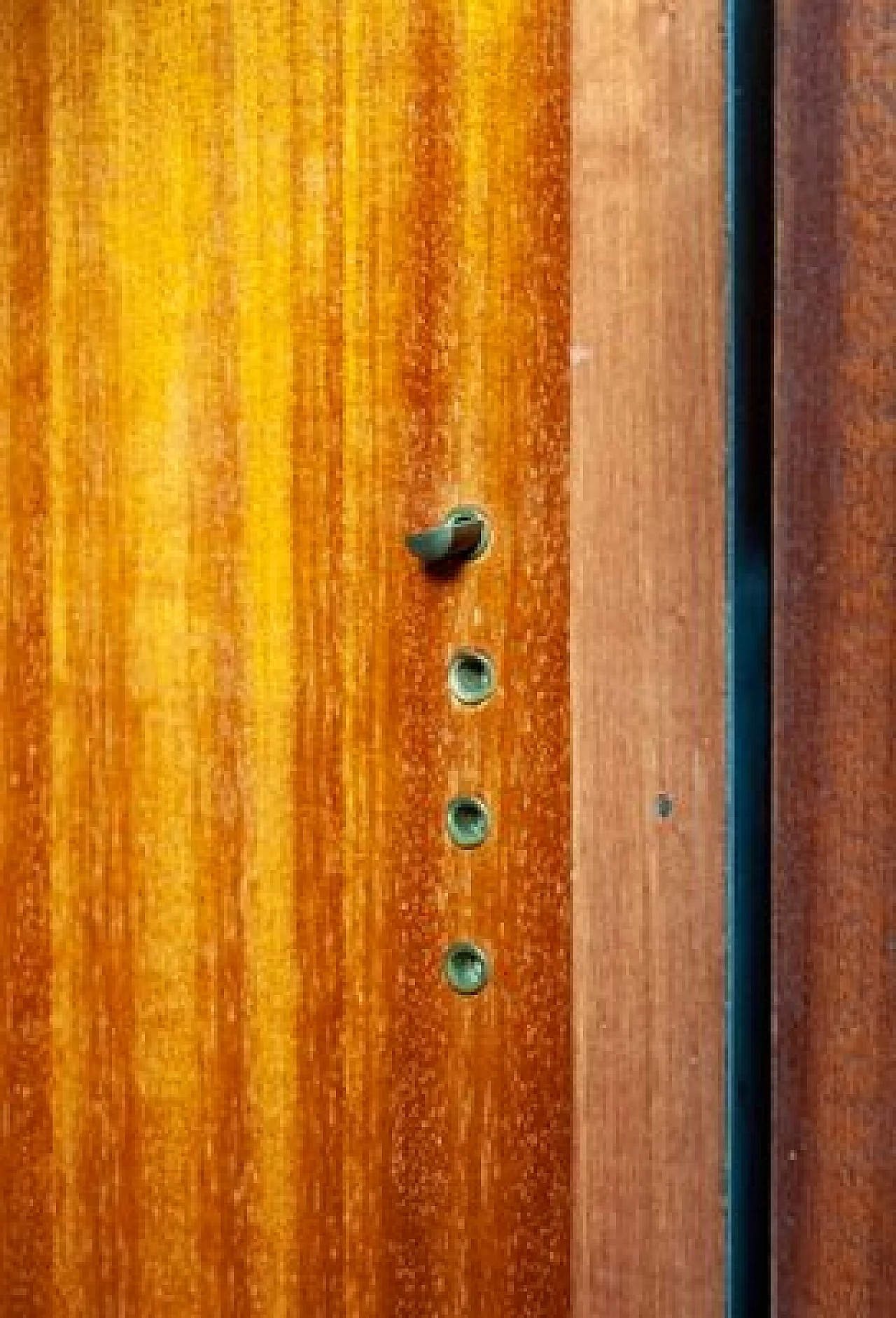 Credenza in legno, acciaio e vetro specchiato, anni '70 5
