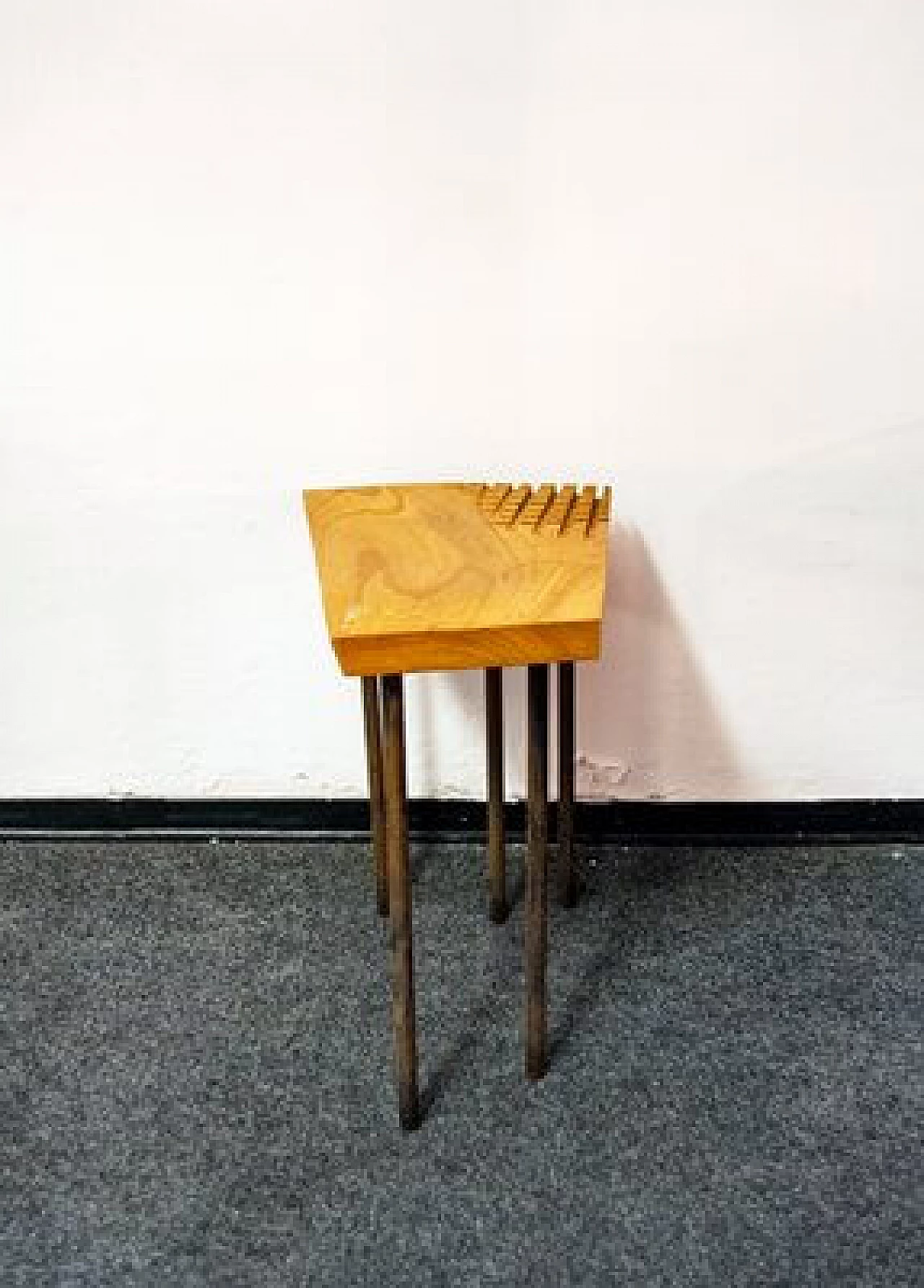 Wooden coffee table by Toni Cordero, 1980s 2