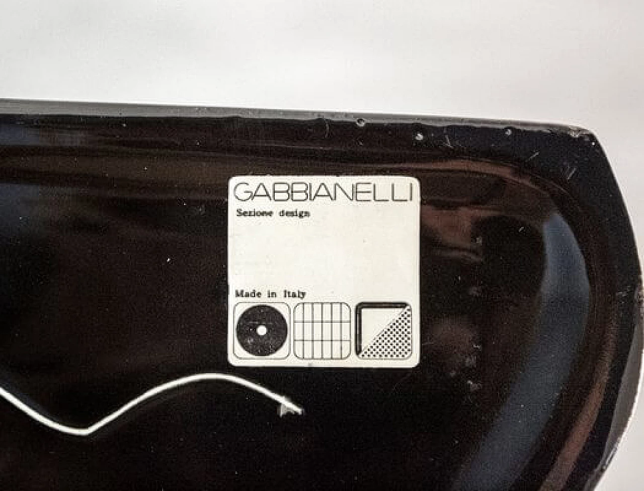 Modular black ceramic vases by Sergio Asti for Gabbianelli, 1968 8