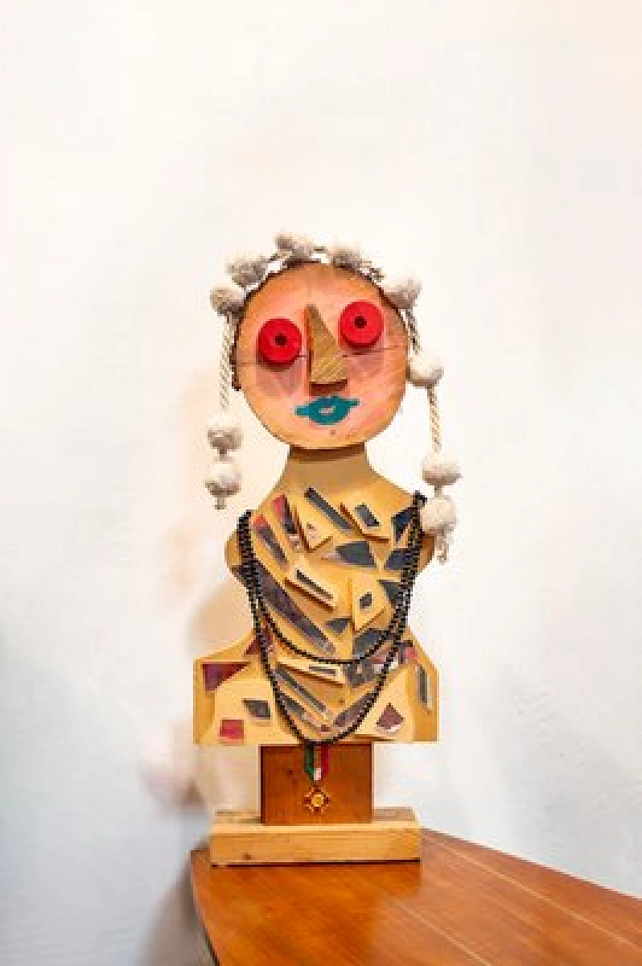 Enrico Baj, 'Regina' scultura, vari materiali, anni '70 1