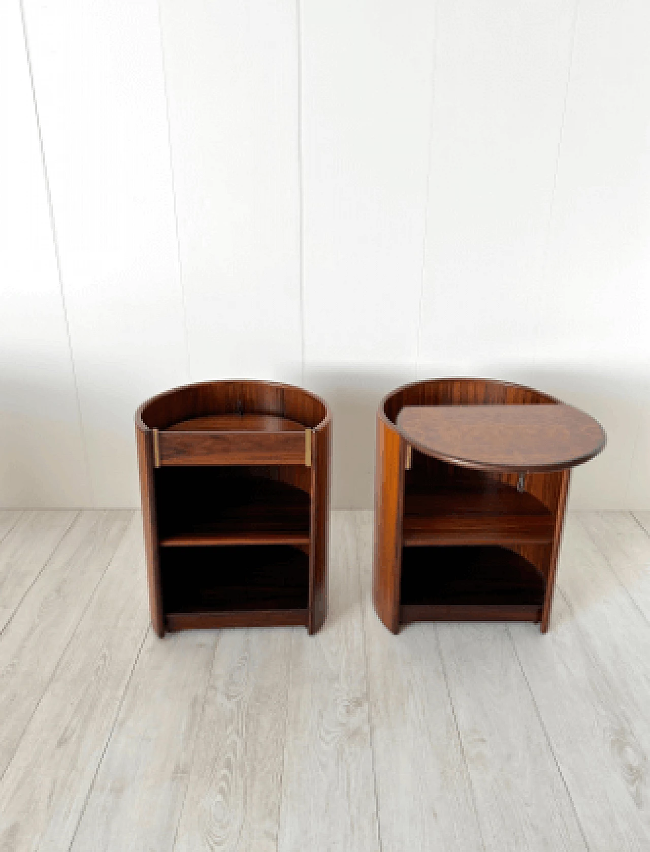 Pair of Artona bedside tables by Afra and Tobia Scarpa for Maxalto, 1970s 9