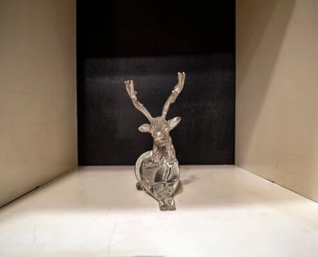 Deer sculpture in Murano glass and metal, 1970s 2