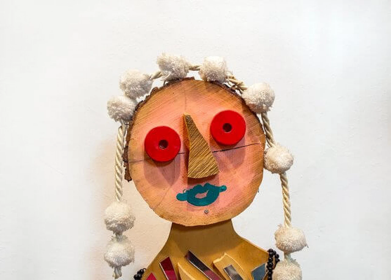 Enrico Baj, 'Regina' scultura, vari materiali, anni '70 2