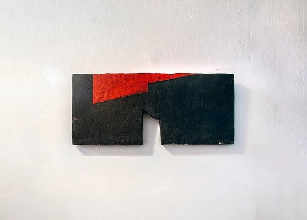 Marcello Jori, Painting, polychrome on wood, 1986 1