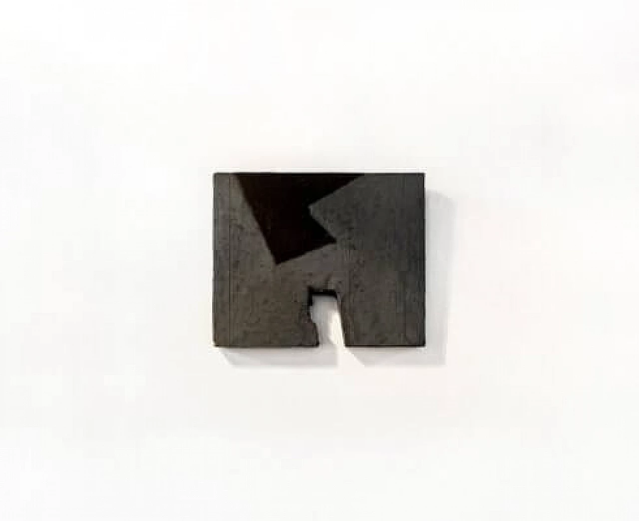 Marcello Jori, painting, grey and black polychrome on wood , 1986 1