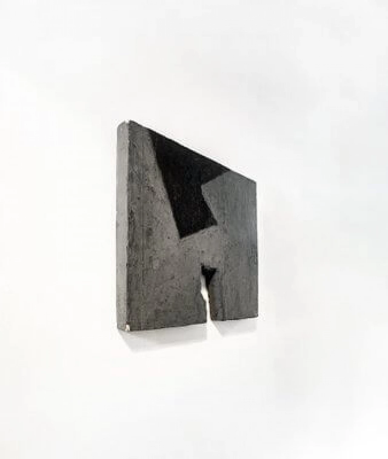 Marcello Jori, Dipinto, policromo grigio e nero su legno, 1986 2