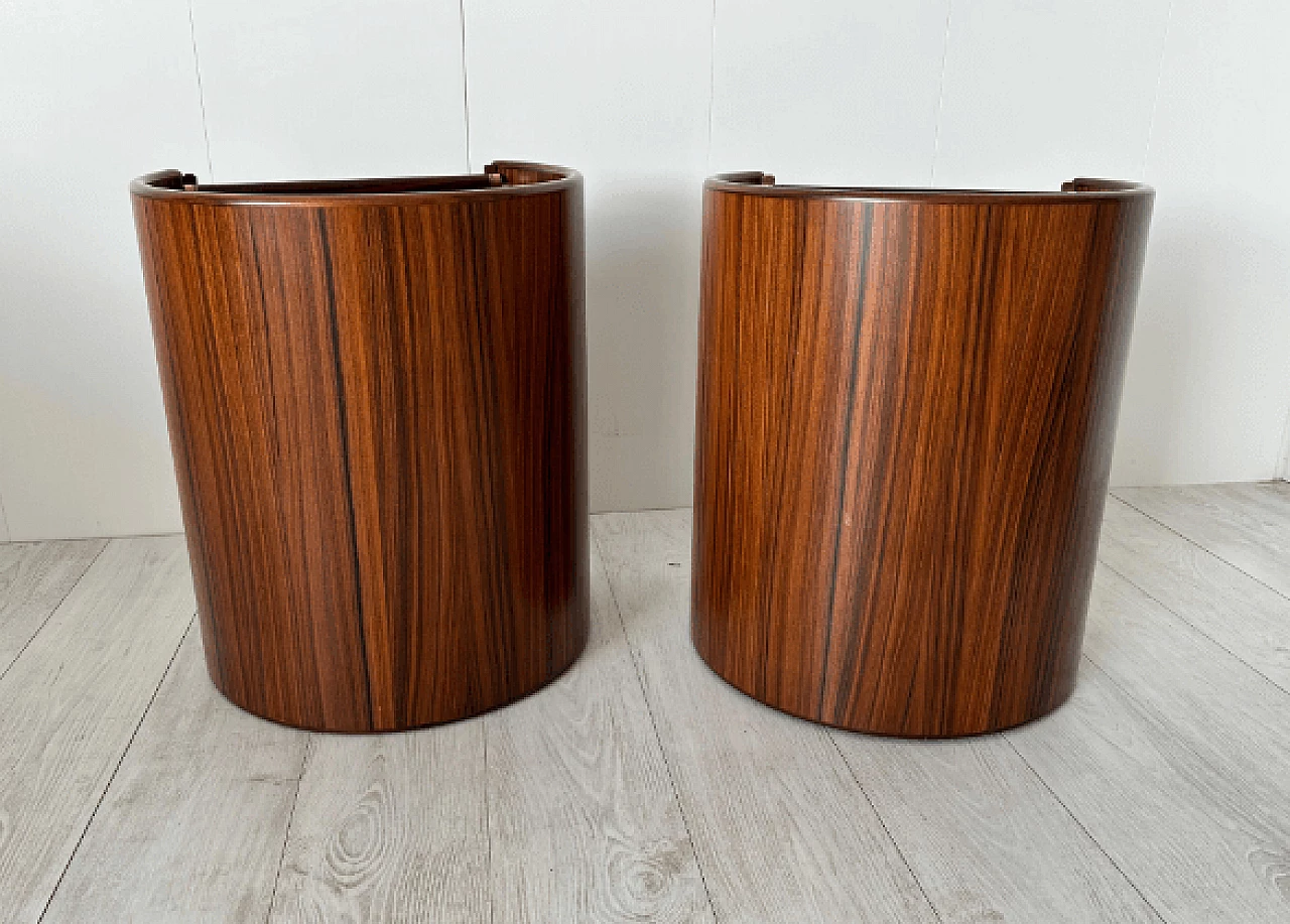 Pair of Artona bedside tables by Afra and Tobia Scarpa for Maxalto, 1970s 18