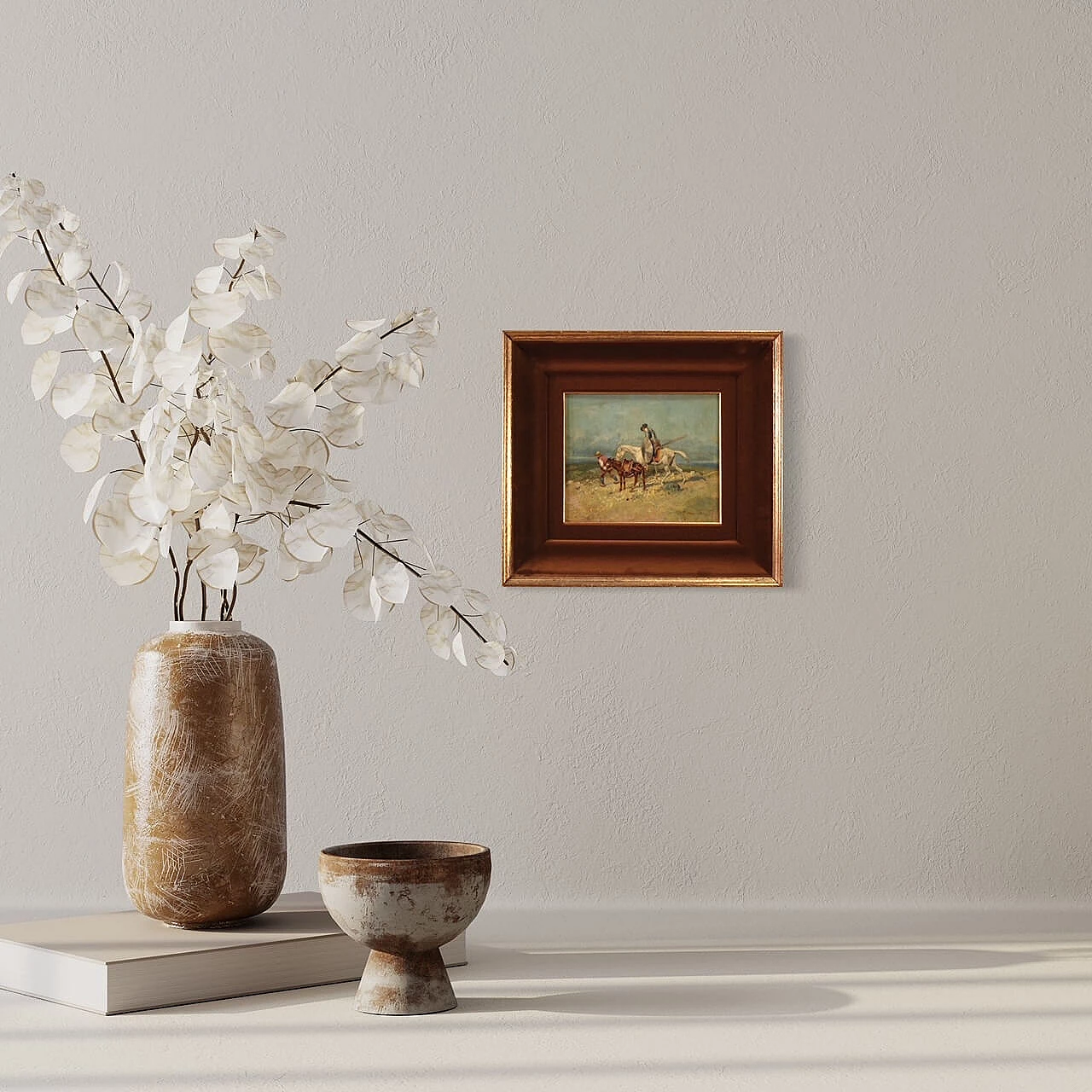 Don Quixote and Sancho Panza, oil on panel, 1940s 4