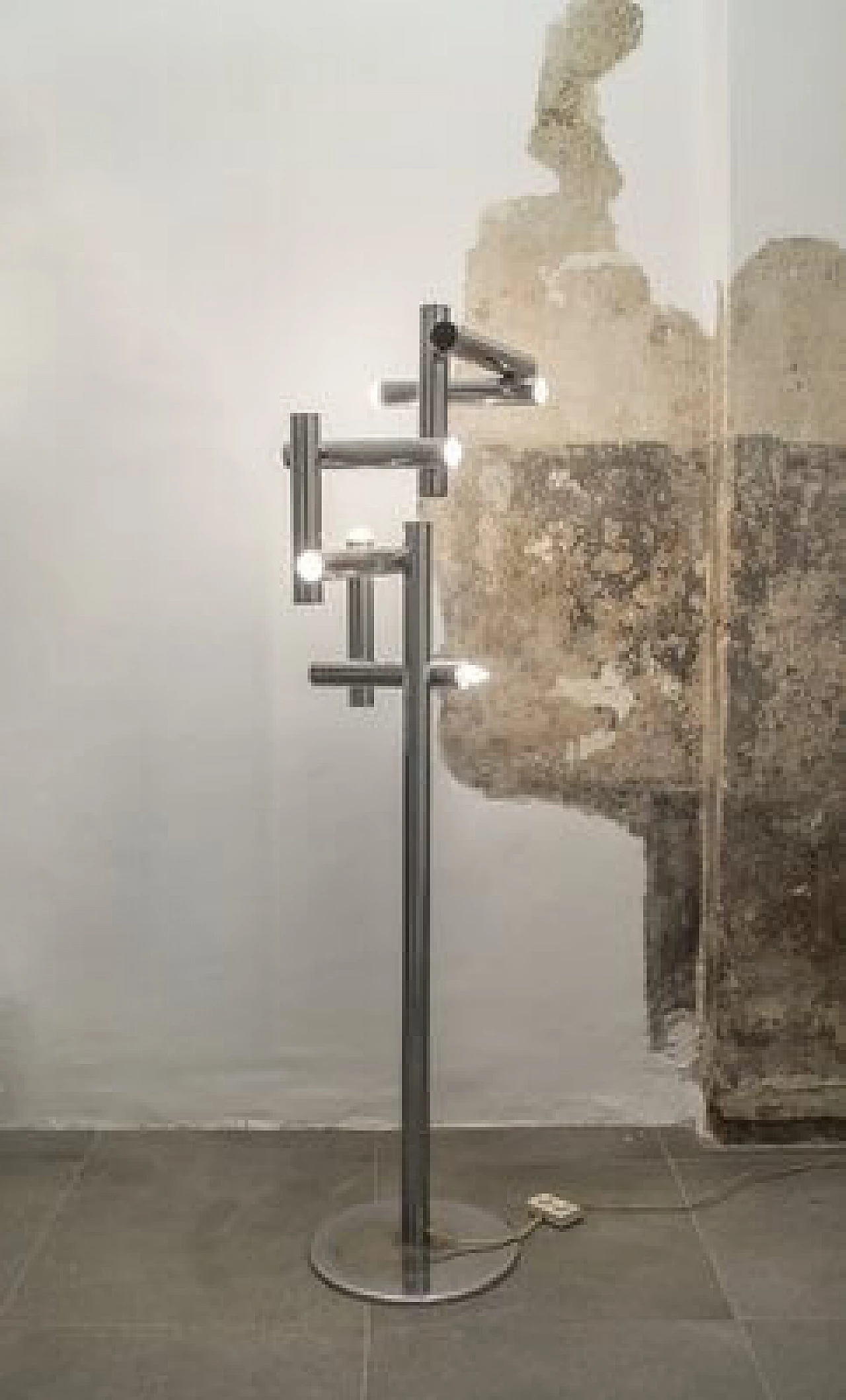 Floor lamp in steel by Goffredo Reggiani for Reggiani, 1970s 2