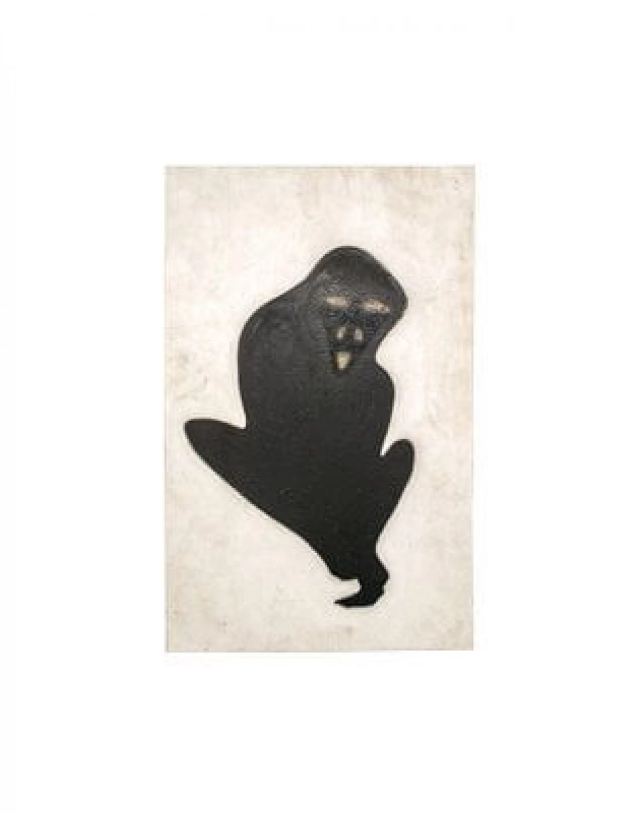 Sergio Ragalzi, Scimmia, tempera e pittura su tela, 2003 1