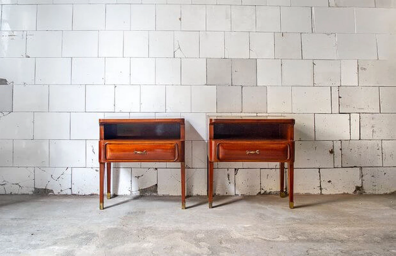 Pair of rosewood bedside tables from La Permanente Mobili Cantù, 1970s 2