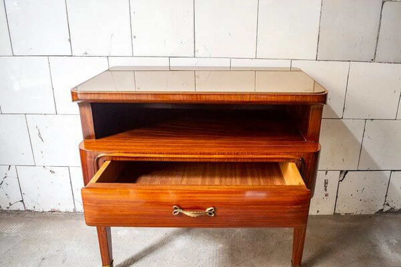 Coppia di comodini in palissandro di La Permanente Mobili Cantù, anni '70 5