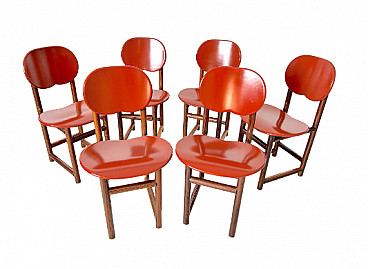 6 New Harmony chairs by Afra and Tobia Scarpa for Maxalto, 1970s