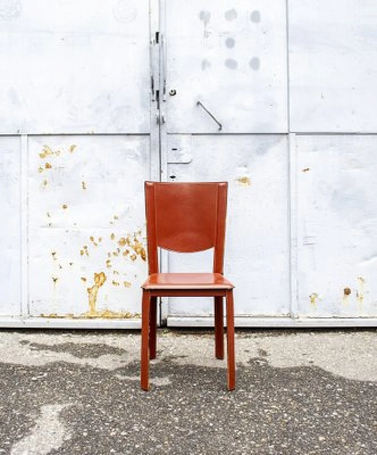 4 Sedie in pelle di Enrico Pellizzoni, anni '70 2