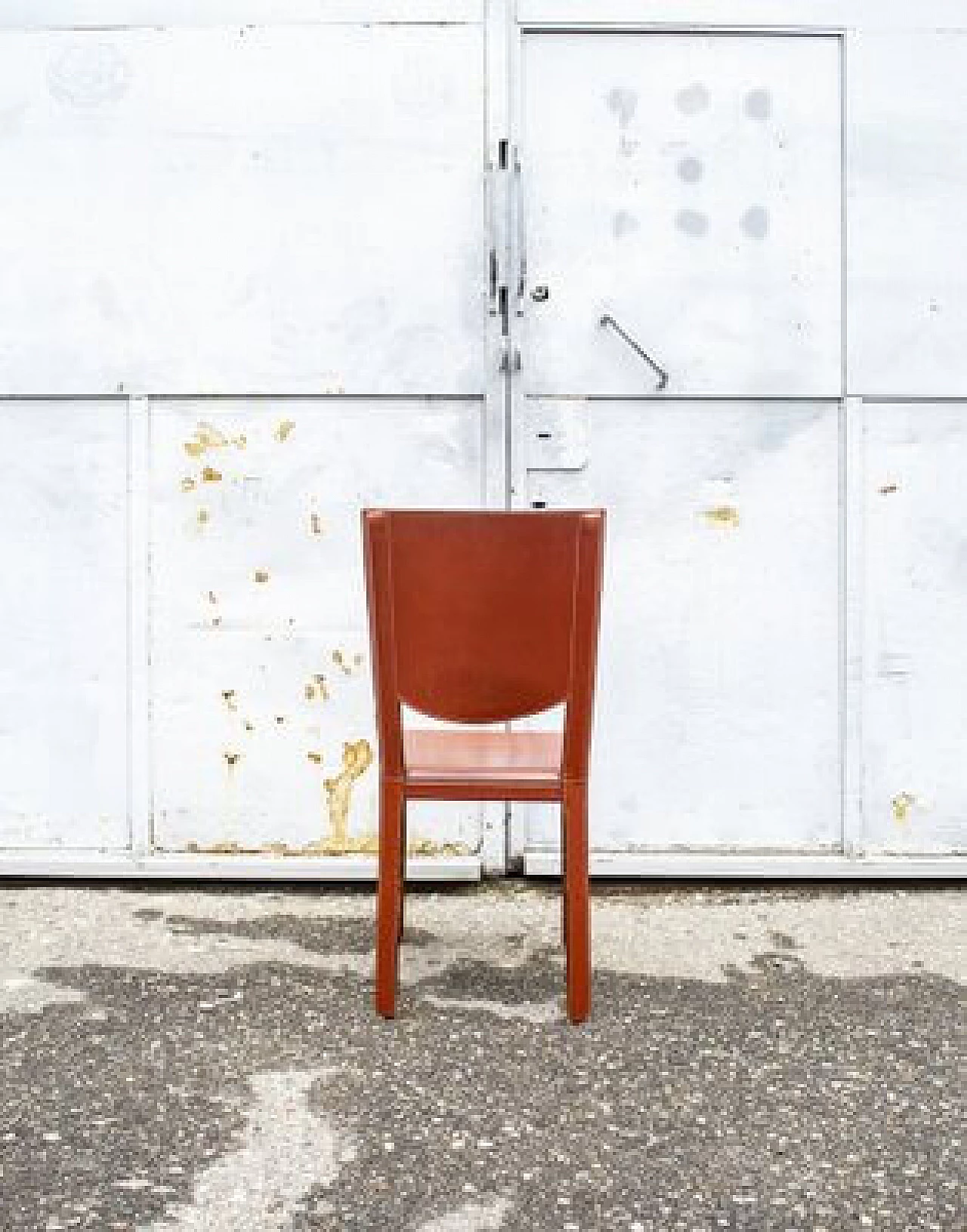 4 Sedie in pelle di Enrico Pellizzoni, anni '70 3