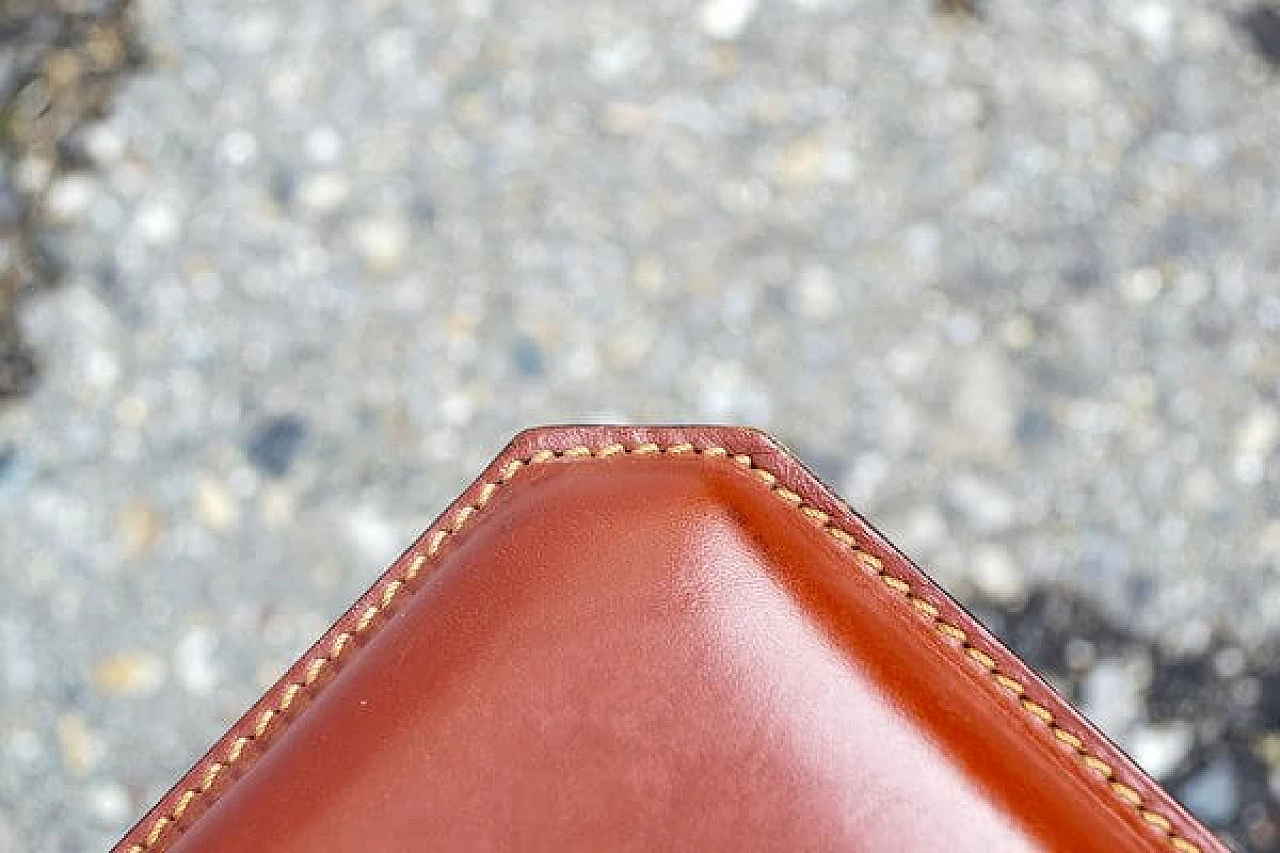 4 Sedie in pelle di Enrico Pellizzoni, anni '70 5