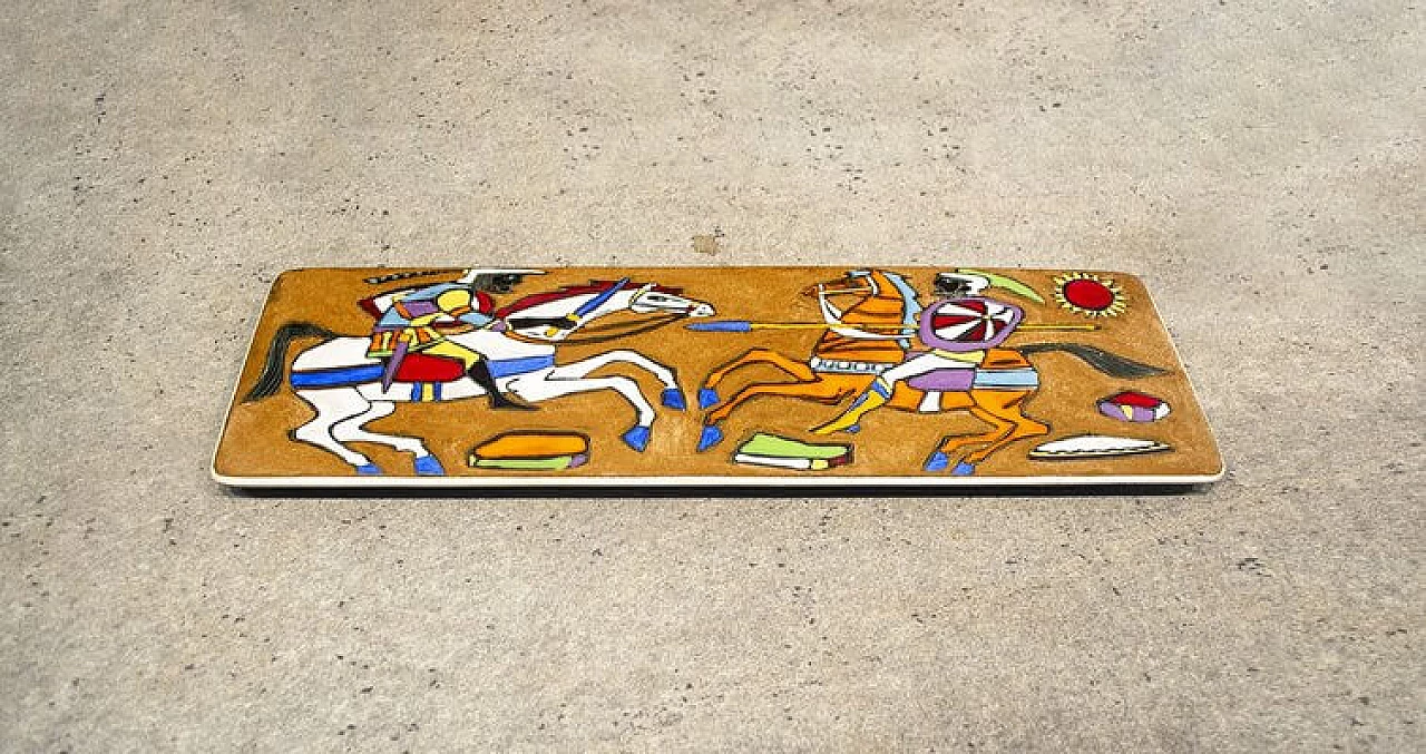 Bruno Ugo per Hugo R.S.M., bassorilievo in ceramica, anni '60 2