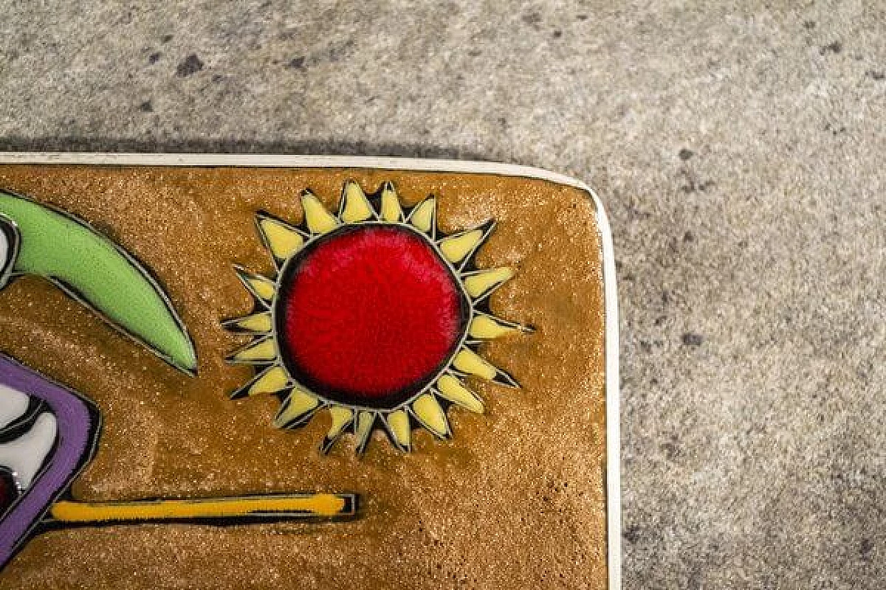 Bruno Ugo per Hugo R.S.M., bassorilievo in ceramica, anni '60 4