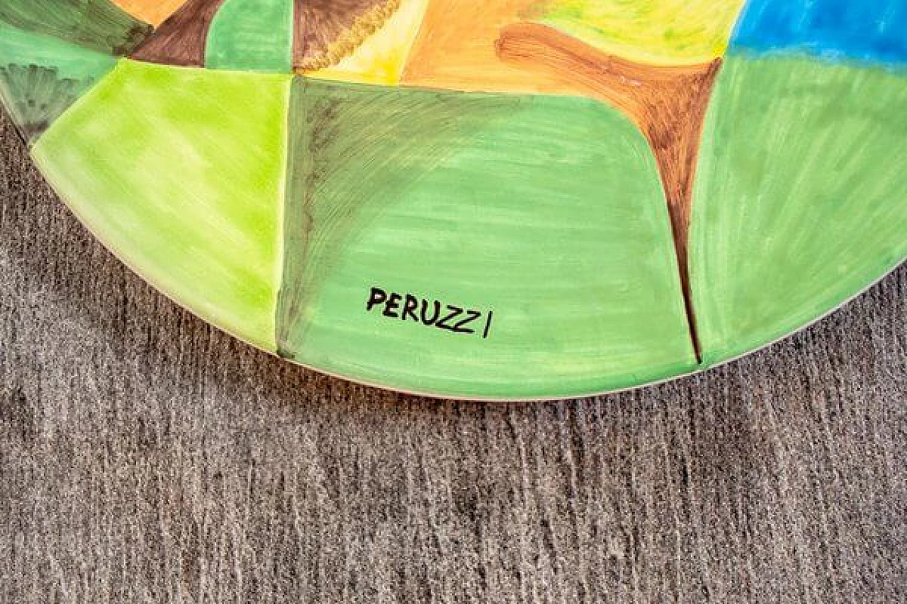 Piatto serie Connoisseur di Osvaldo Peruzzi per Ceramisti Faenza, Italia, anni '90 3