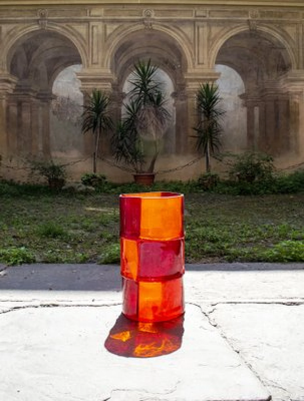 Bamboo umbrella holder in resin by Enzo Mari for Corsi, 2011 1
