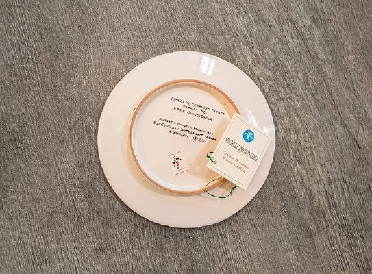 5 Piatti Connoisseur di Consorzio Ceramisti Faenza, anni '90 15