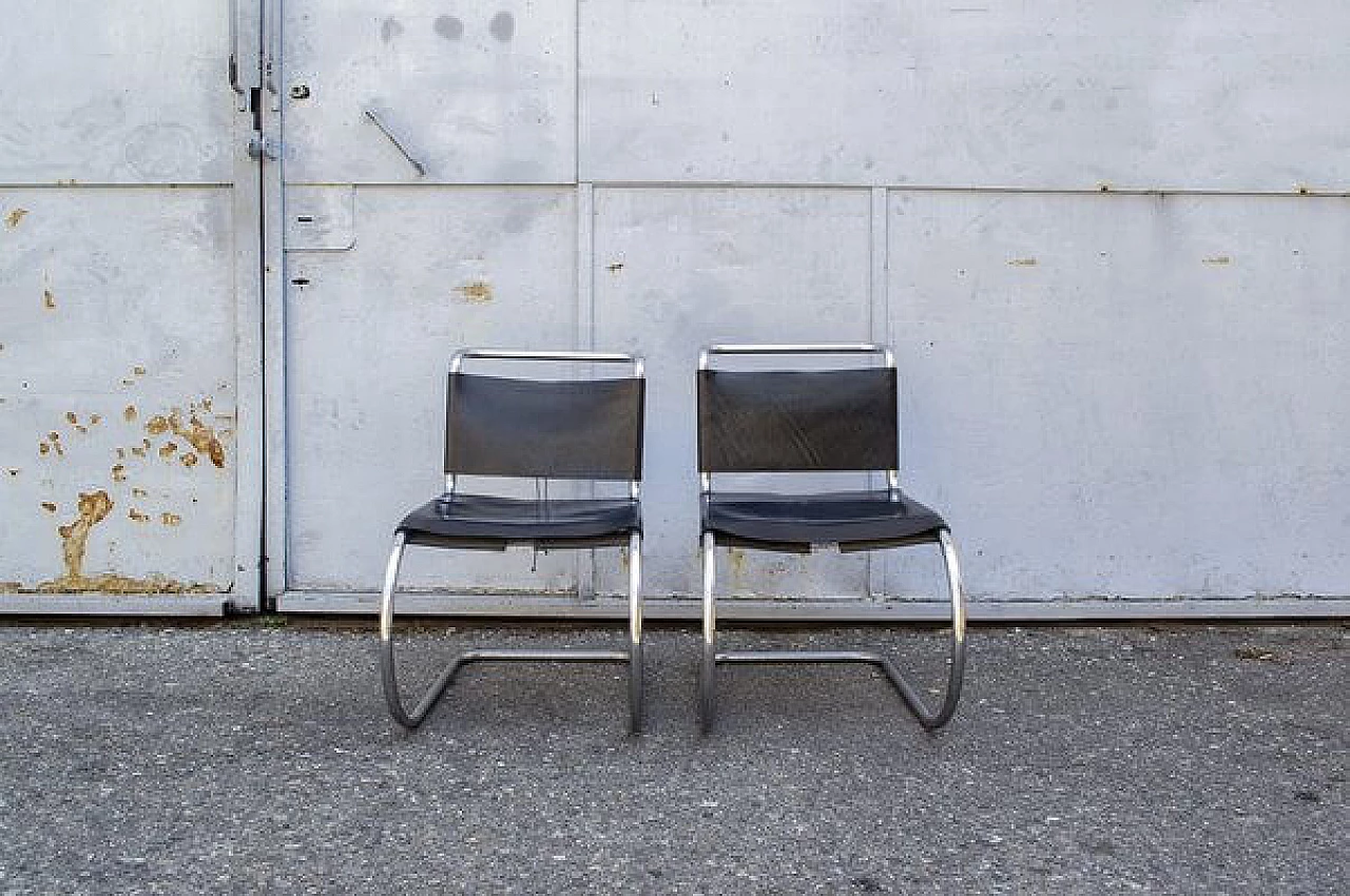 Pair of MR10 chairs by Mies van der Rohe for Knoll International, 1960 1