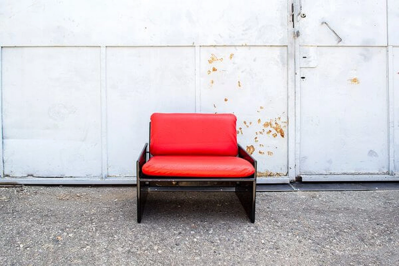 Pair of Ambrogio armchairs by Falzoni and Takahama for Gavina, 1970s 2