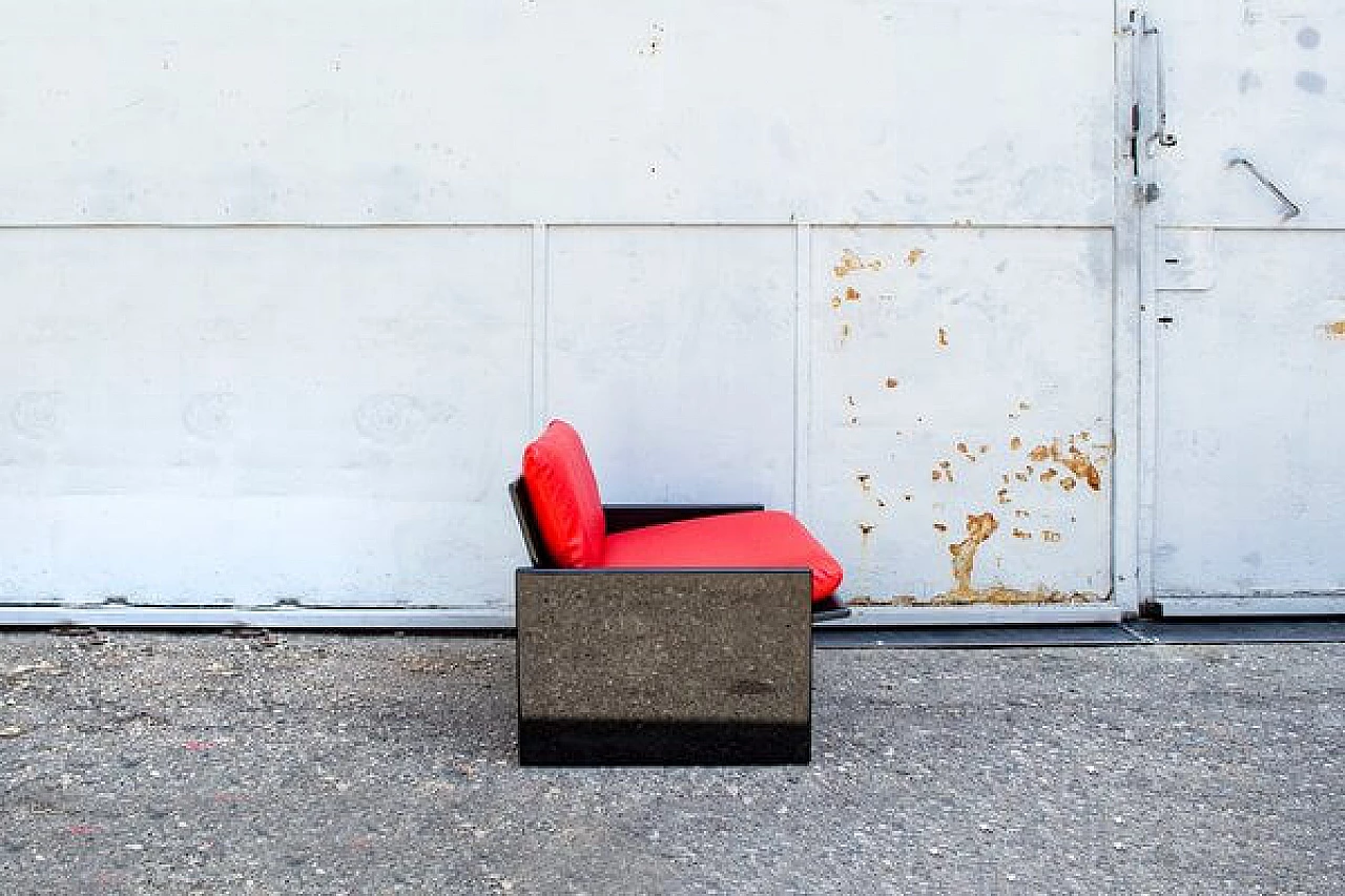 Pair of Ambrogio armchairs by Falzoni and Takahama for Gavina, 1970s 3