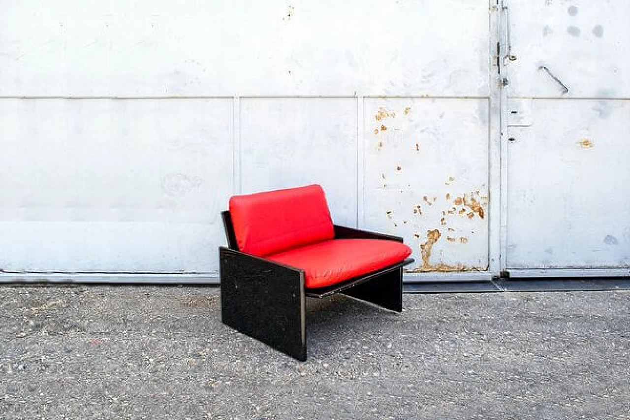 Pair of Ambrogio armchairs by Falzoni and Takahama for Gavina, 1970s 5