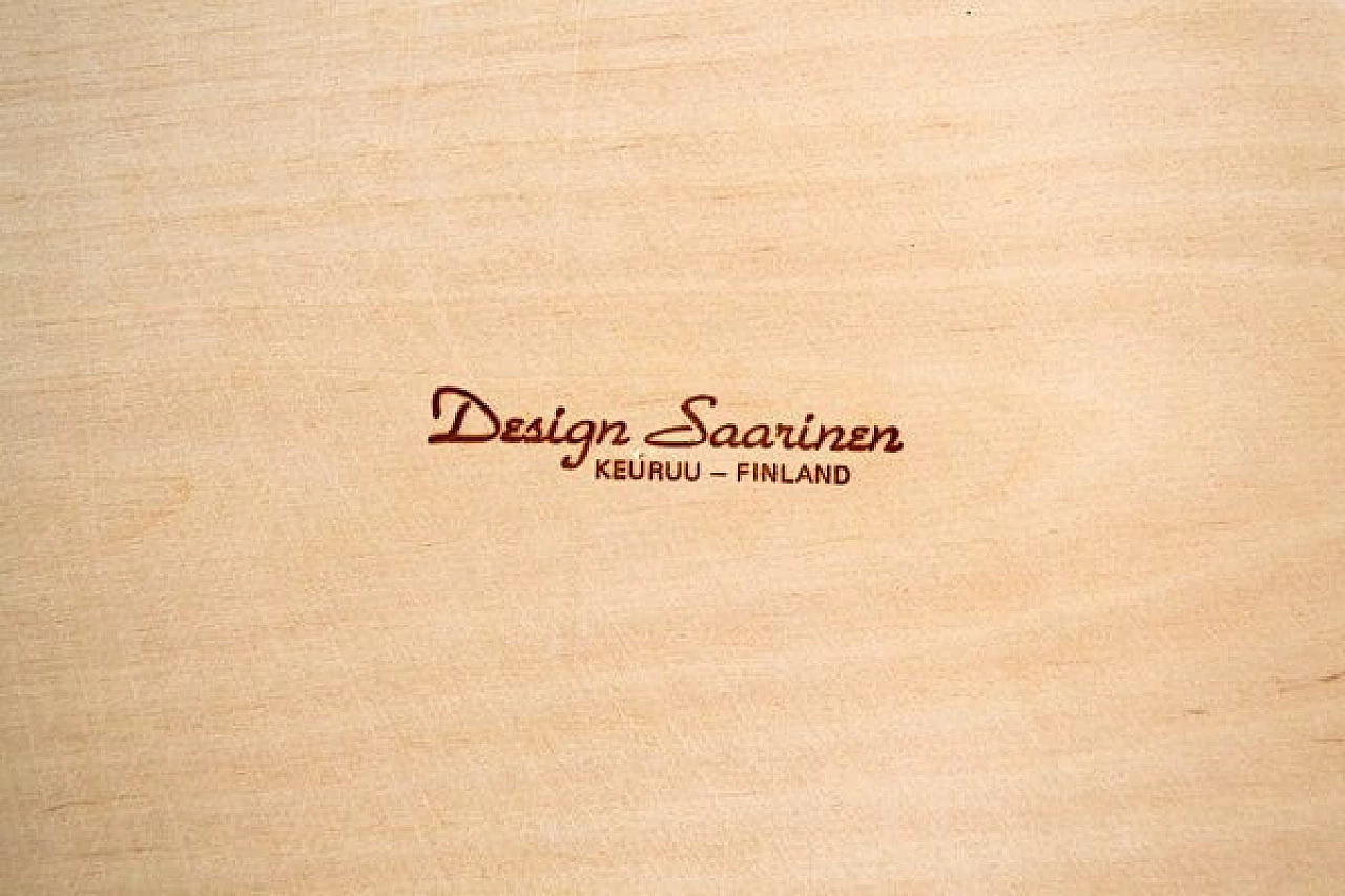 12 Piatti in legno di betulla di Aero Saarinen per Keuruu, anni '60 8
