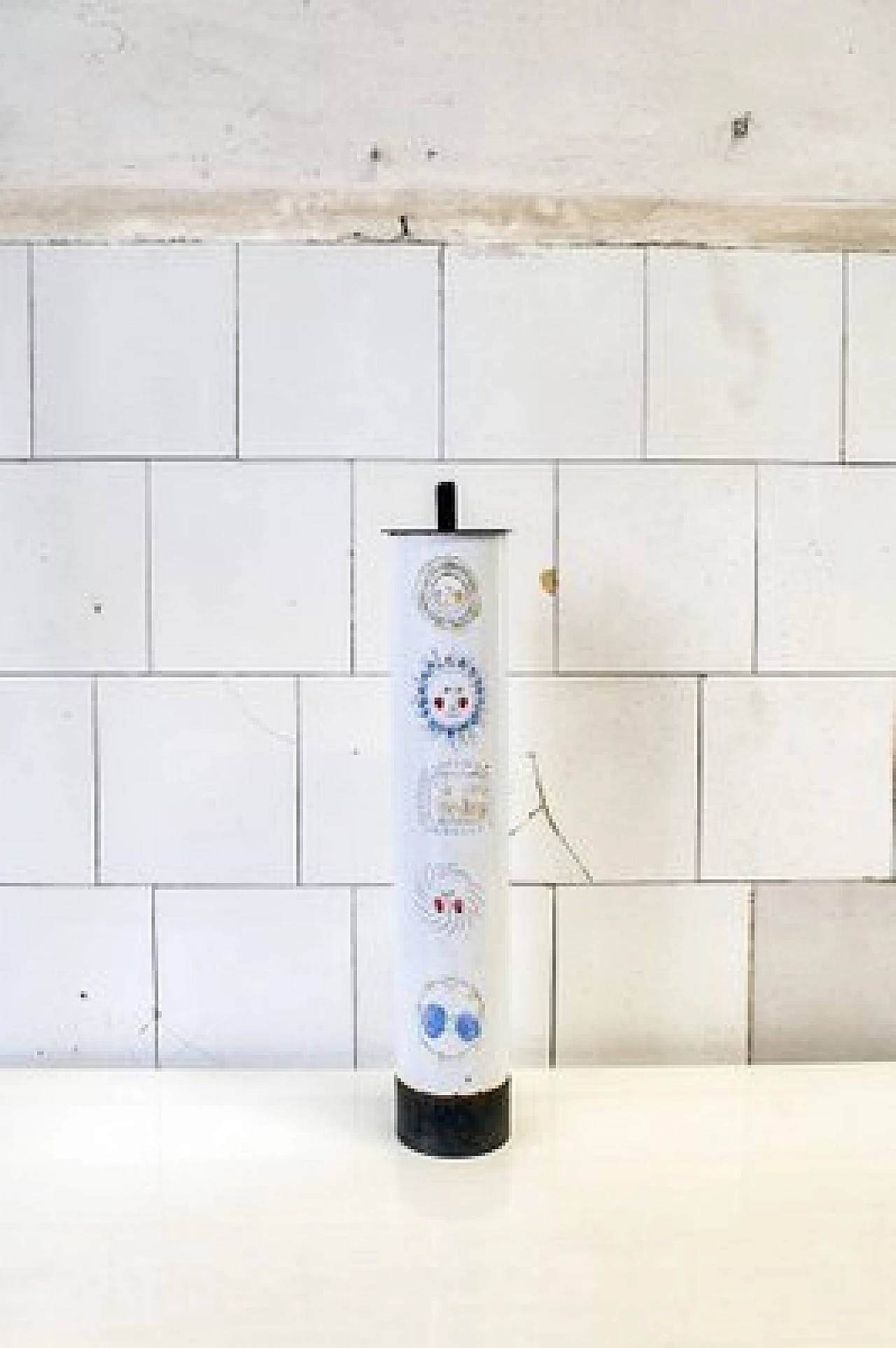 Posacenere in ferro smaltato e ottone, anni '50 1